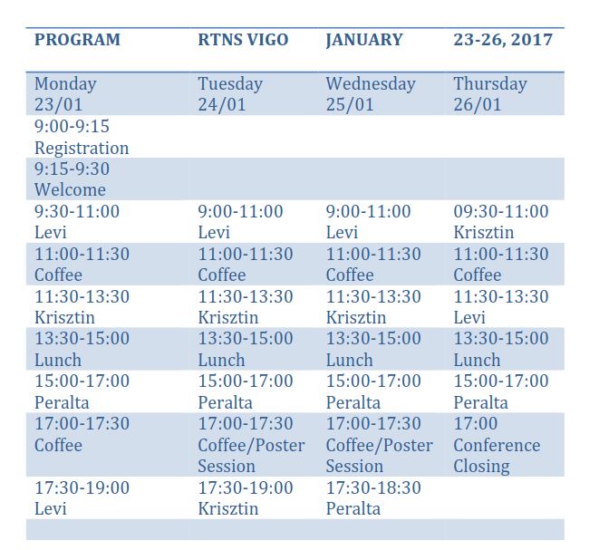 Schedule