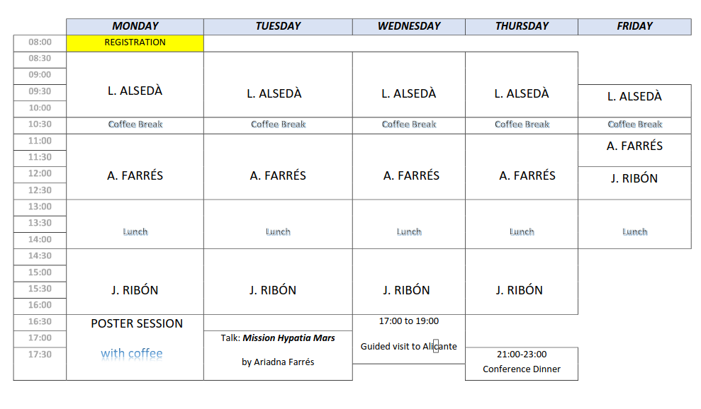 Schedule